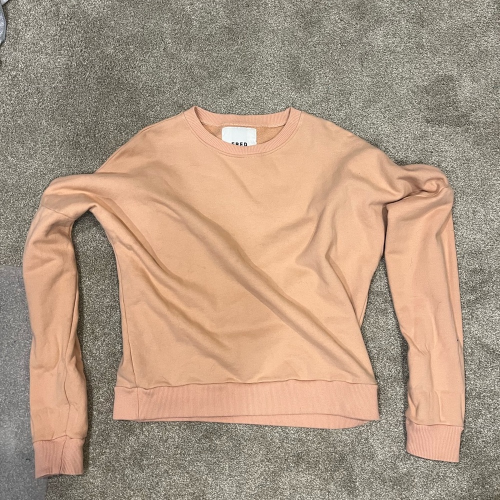 Crewneck Sweatshirt peach colour